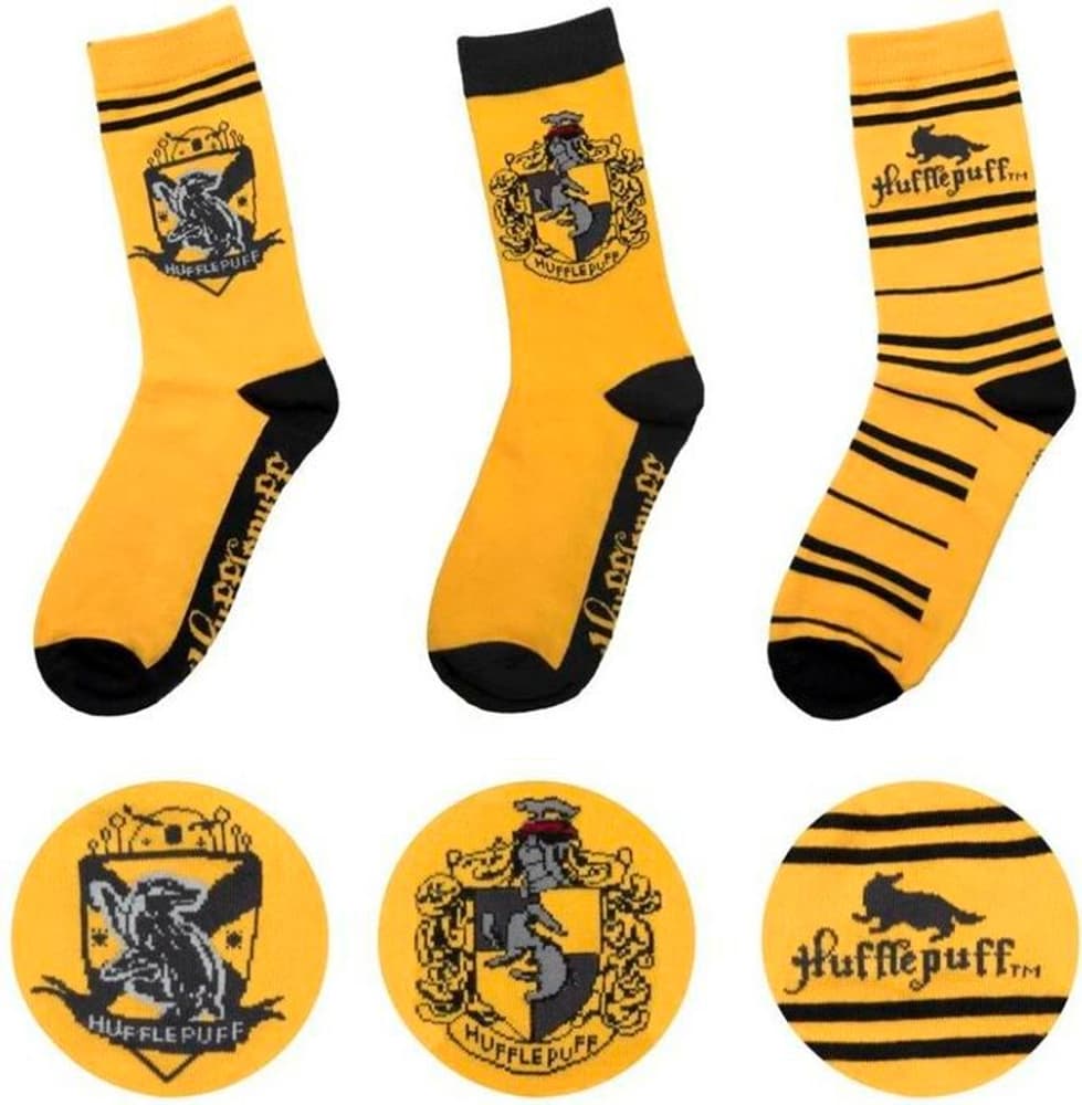 Harry Potter: Hufflepuff Socks (Set of 3) Merchandise Cinereplicas 785302408264 Bild Nr. 1
