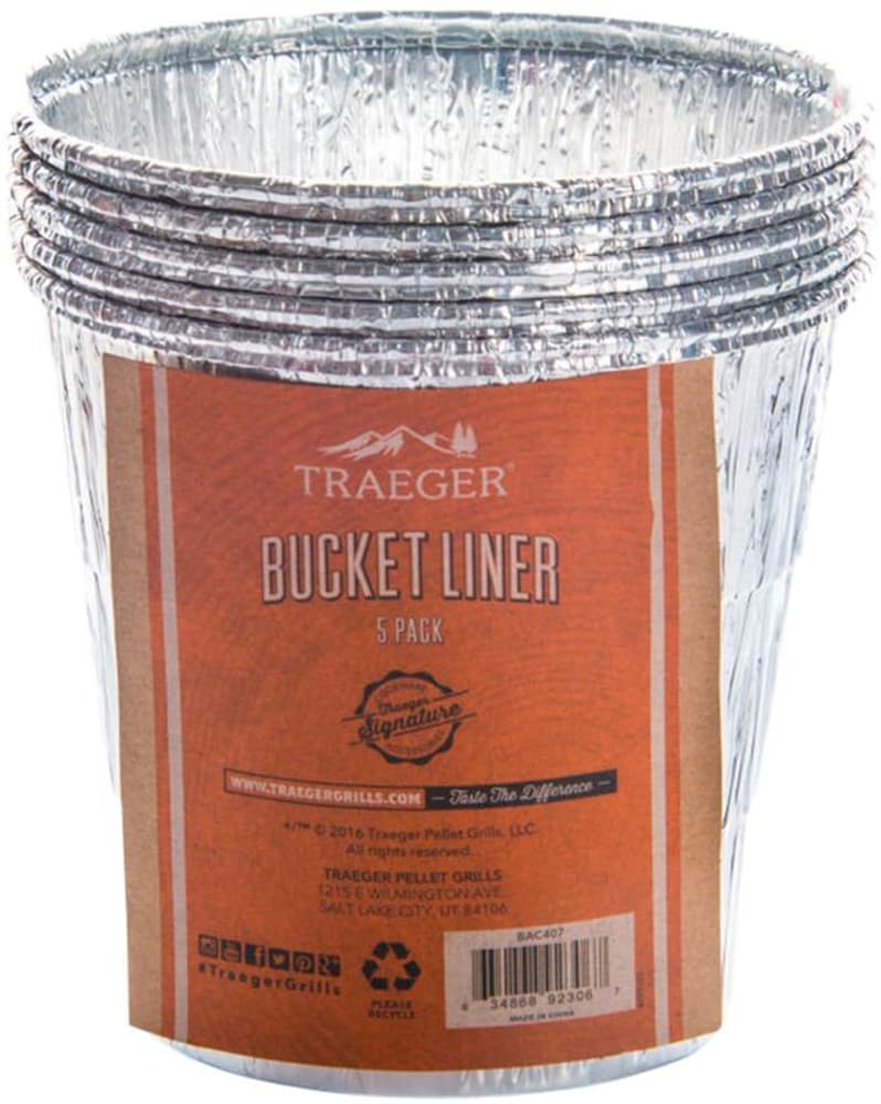 Inserto per barbecue Pucket Liner 5 Pack Inserto per barbecue Traeger 669700119490 N. figura 1