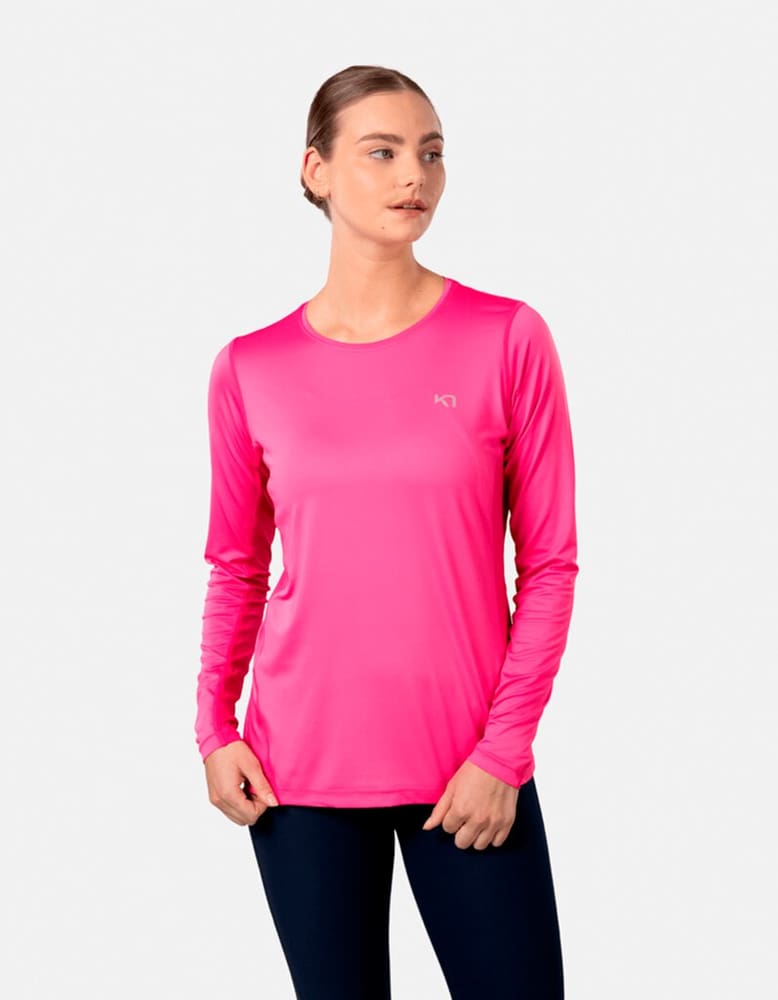 Nora 2.0 Long Sleeve Maglia a maniche lunghe Kari Traa 468720700417 Taglie M Colore lampone N. figura 1