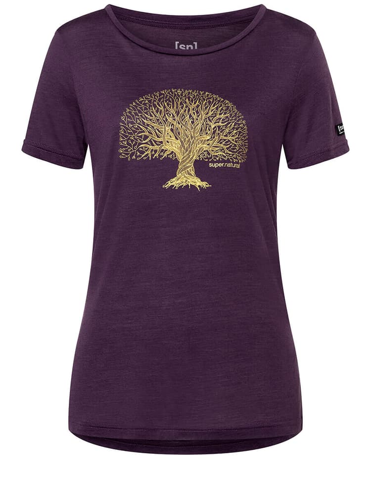 W Tree of Knowledge Tee T-shirt super.natural 466418700645 Taglie XL Colore viola N. figura 1