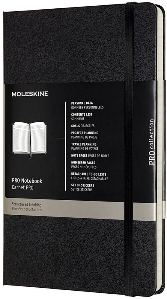 CARNET PRO NOIR Carnet des notes Moleskine® 669700124855 Photo no. 1