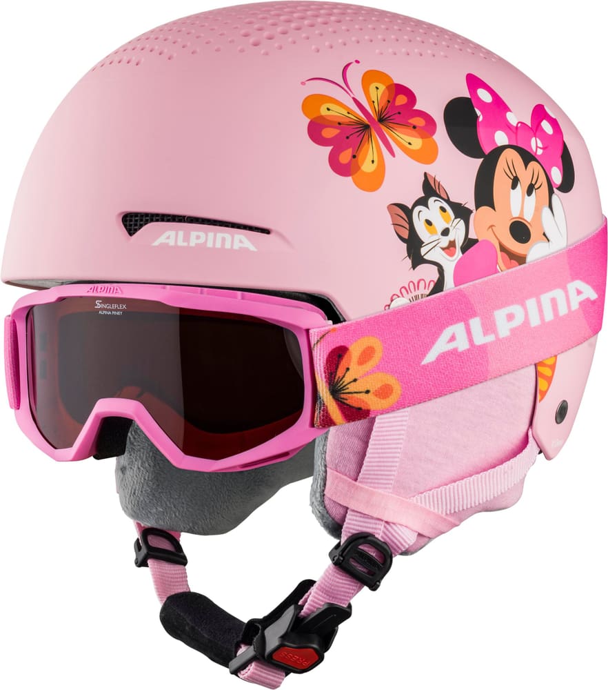ZUPO DISNEY Casco da sci Alpina 494991550232 Taglie 48-52 Colore rosa c N. figura 1
