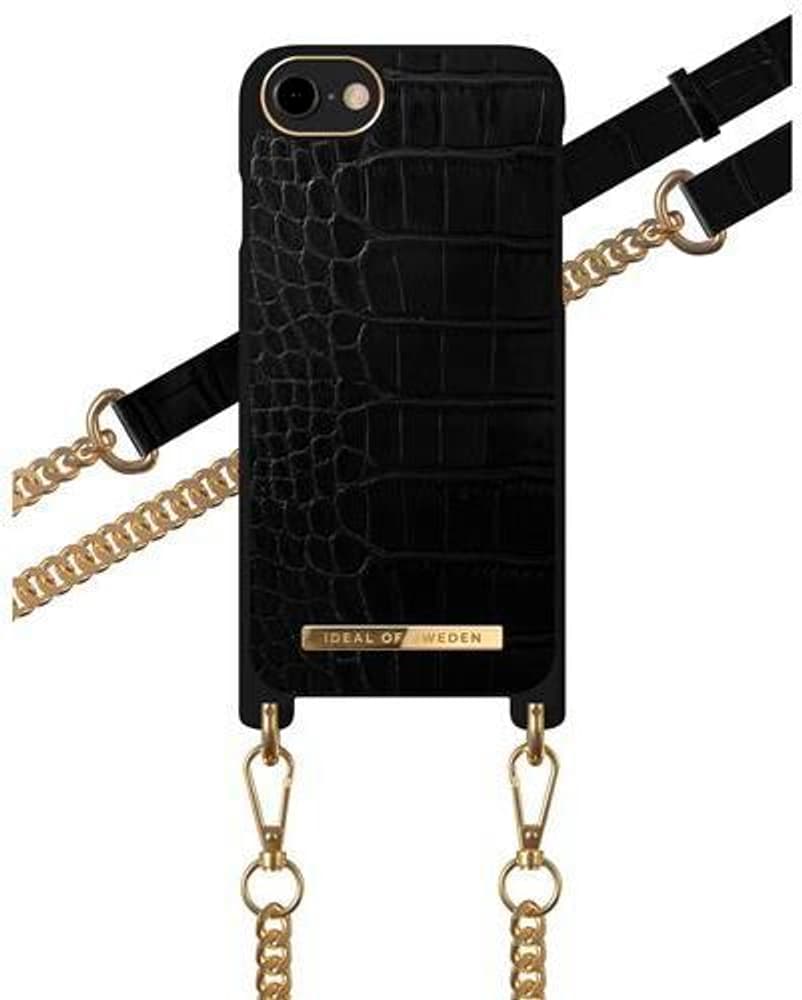 Apple iPhone SE2020/8/7/6/6S Necklace-Cover Jet Black Croco Coque smartphone iDeal of Sweden 785300194302 Photo no. 1