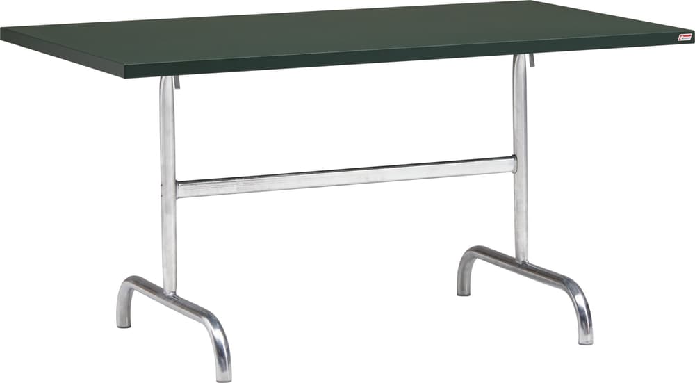 SÄNTIS Table pliante Schaffner 408009700063 Dimensions L: 140.0 cm x P: 80.0 cm x H: 72.0 cm Couleur Vert foncé Photo no. 1