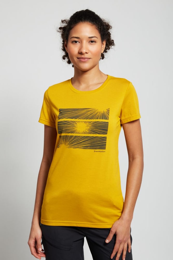 Classic Grace T-shirt de trekking Trevolution 467535604453 Taille 44 Couleur jaune foncé Photo no. 1
