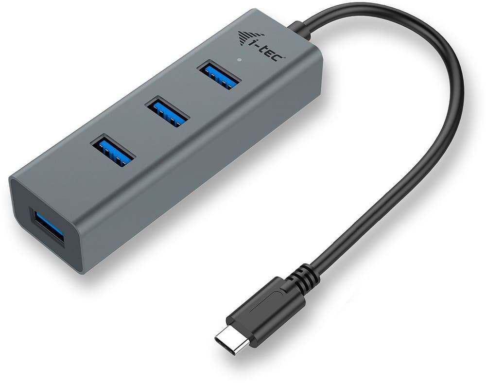 USB-C Metal HUB 4 Port Dockingstation e hub USB i-Tec 785300147185 N. figura 1