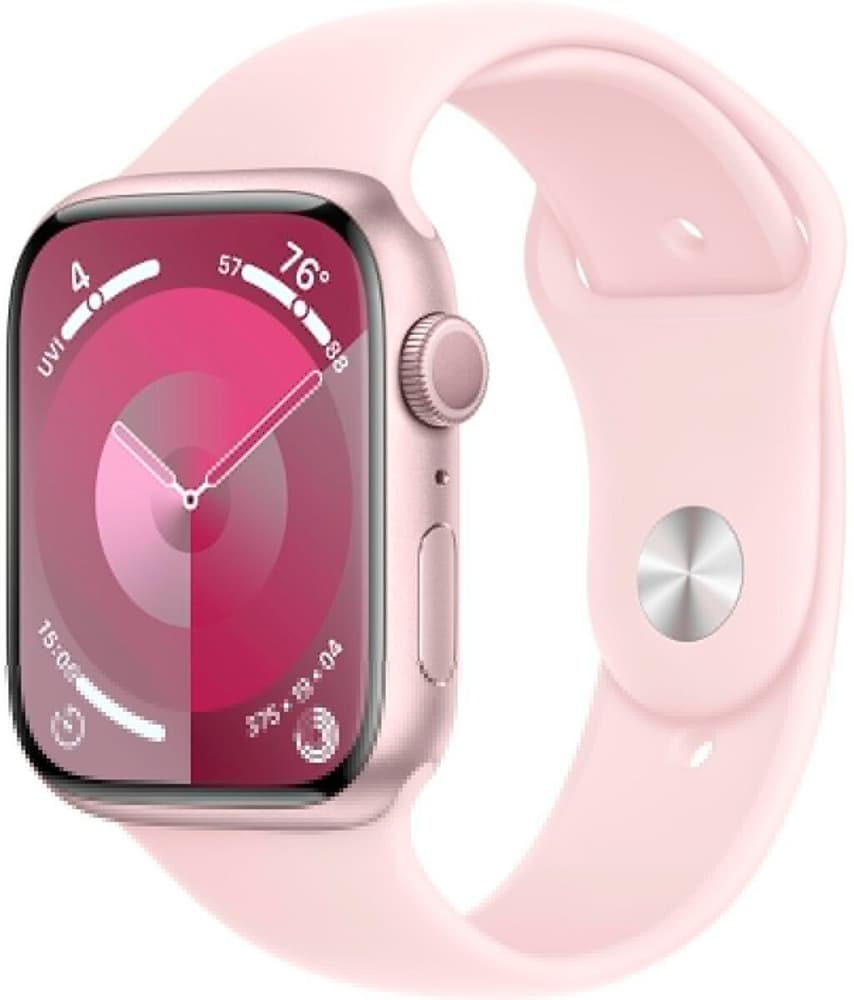 Watch Series 9 45 mm Alu Pink Sport Rose clair M/L Montre connectée Apple 785302428127 Photo no. 1