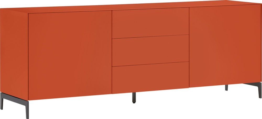 LUX Lowboard 400850600000 Grösse B: 180.0 cm x T: 46.0 cm x H: 68.0 cm Farbe Orange Bild Nr. 1