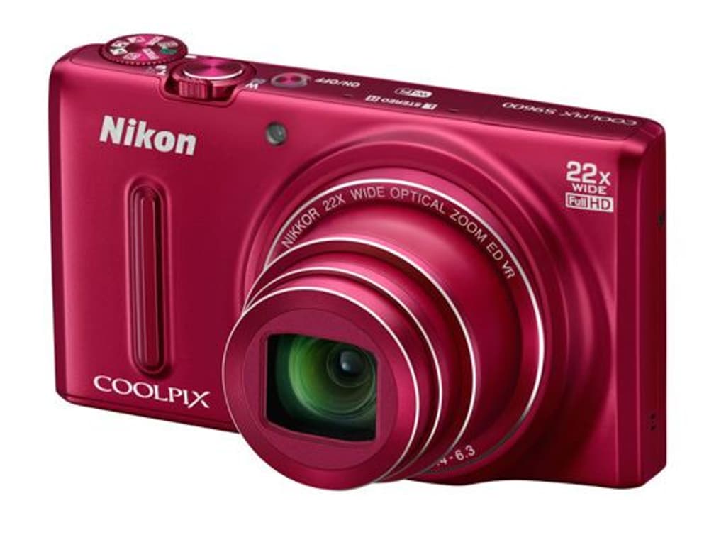 Coolpix S9600 Rosso App. fotografico digitale Nikon 79341540000015 No. figura 1