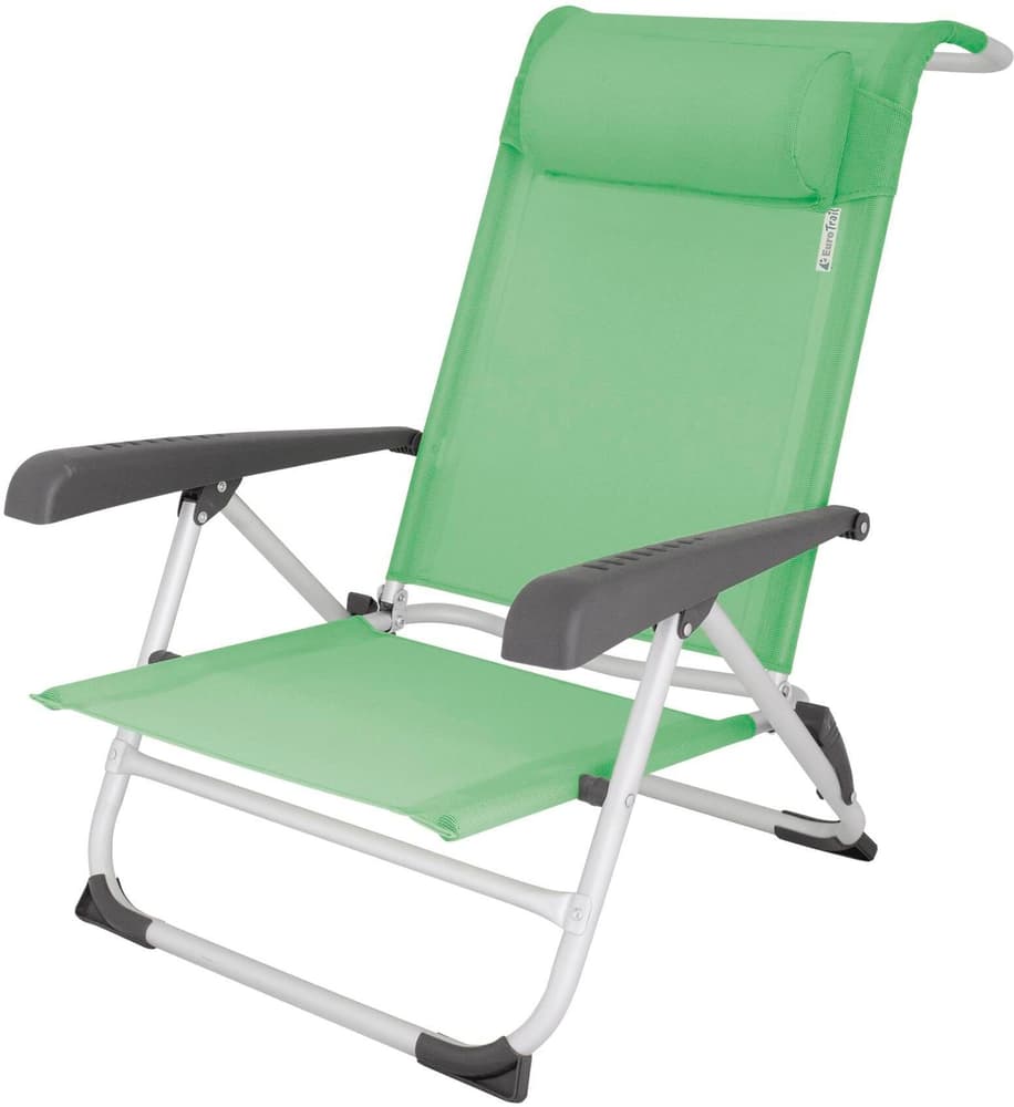 Chaise de plage Acapulco vert citron Chaise longue Eurotrail 785302441206 Photo no. 1