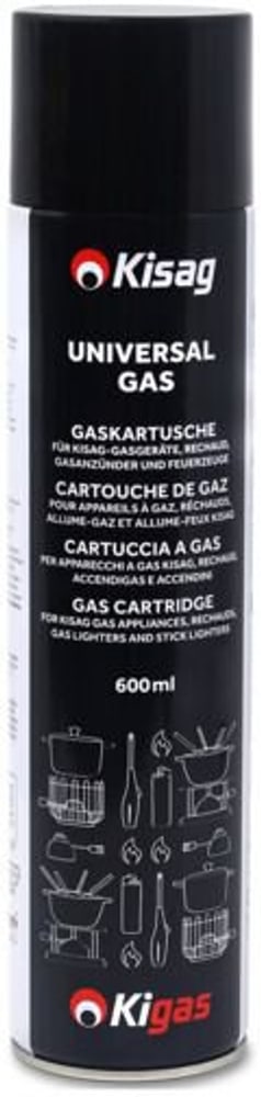 Bomboletta di gas 600 ml Kit per rabbocco Kisag 669700126282 N. figura 1