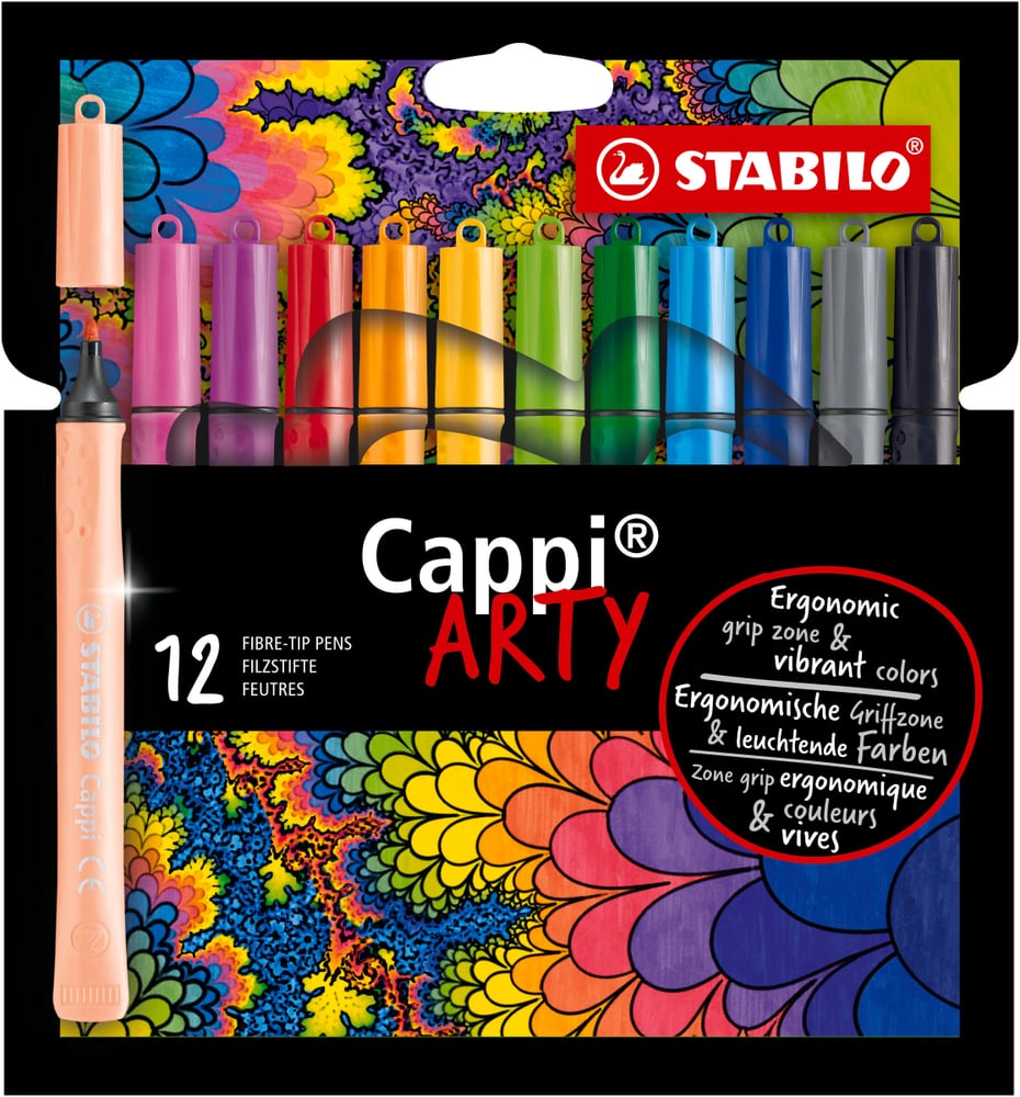 STABILO® Cappi® feutres étui à 12 ARTY Des crayons Stabilo 668371000000 Photo no. 1