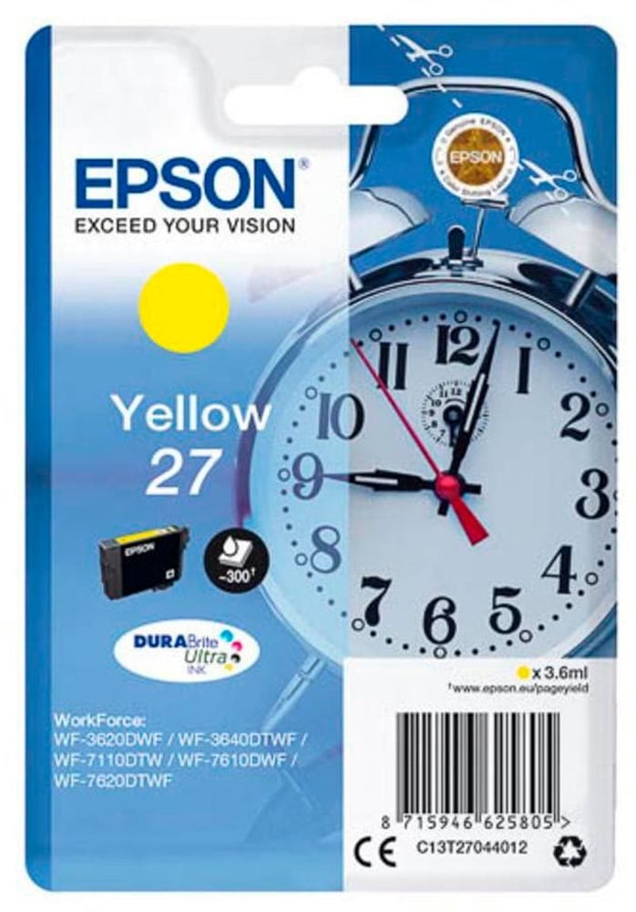 27 DuraBrite Ultra Yellow Cartuccia d'inchiostro Epson 795851400000 N. figura 1