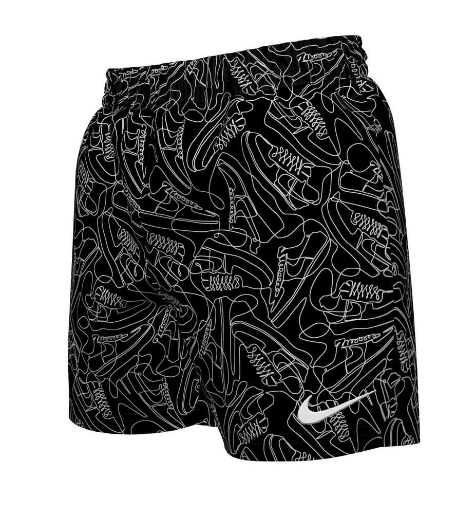 Sneakers 4” Volley Short Pantaloncini da bagno Nike 469348916420 Taglie 164 Colore nero N. figura 1
