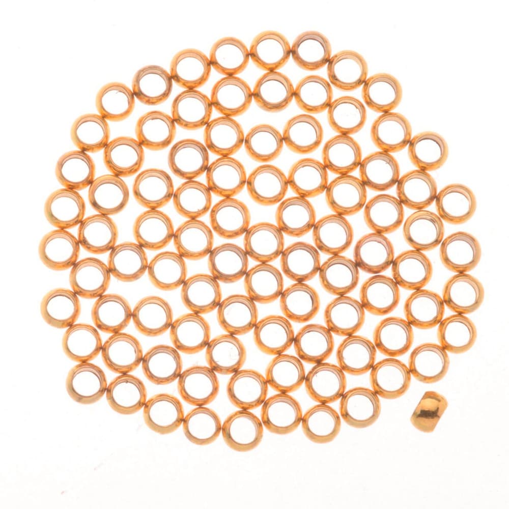 Schiaccini ca. 35pz 3mm col. oro Perline artigianali 608120900000 N. figura 1