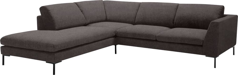 NEWTON Ecksofa NEWTON Ecksofa 405898350594 Grösse B: 262.0 cm x T: 242.0 cm x H: 80.0 cm Farbe Schwarz/Weiss Bild Nr. 1