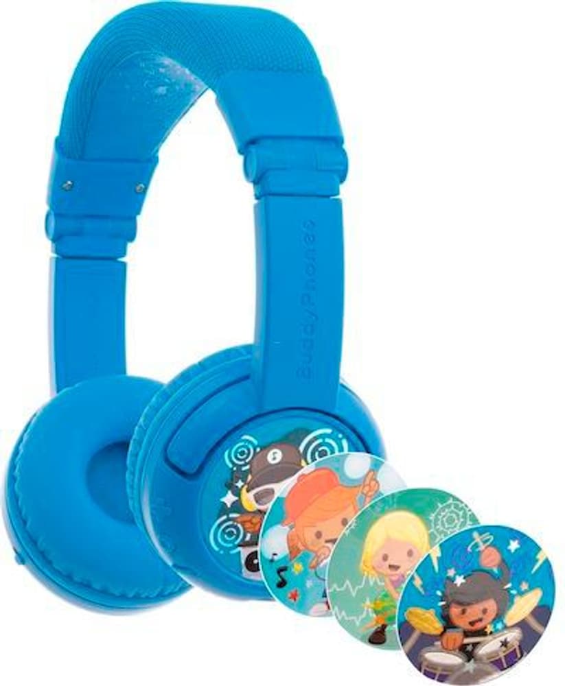 Play+ blau On-Ear Kopfhörer BuddyPhones 785302400794 Bild Nr. 1