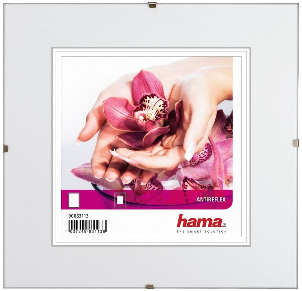Hama Cornice per foto Clip-Fix trasparente, 13 x 13 cm Cornice per