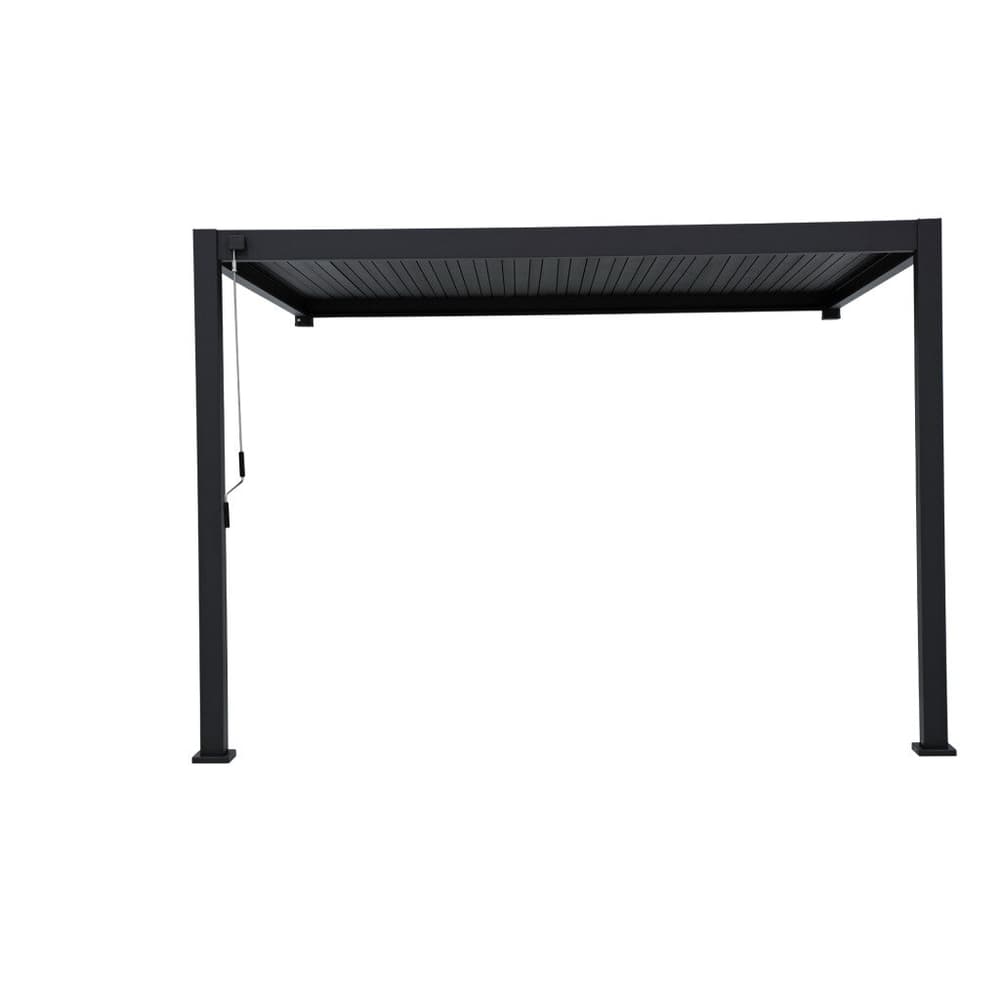 Pergola in alluminio/acciaio, nera 400x300x250cm, montata a parete Pergola Colibri 669700109299 N. figura 1