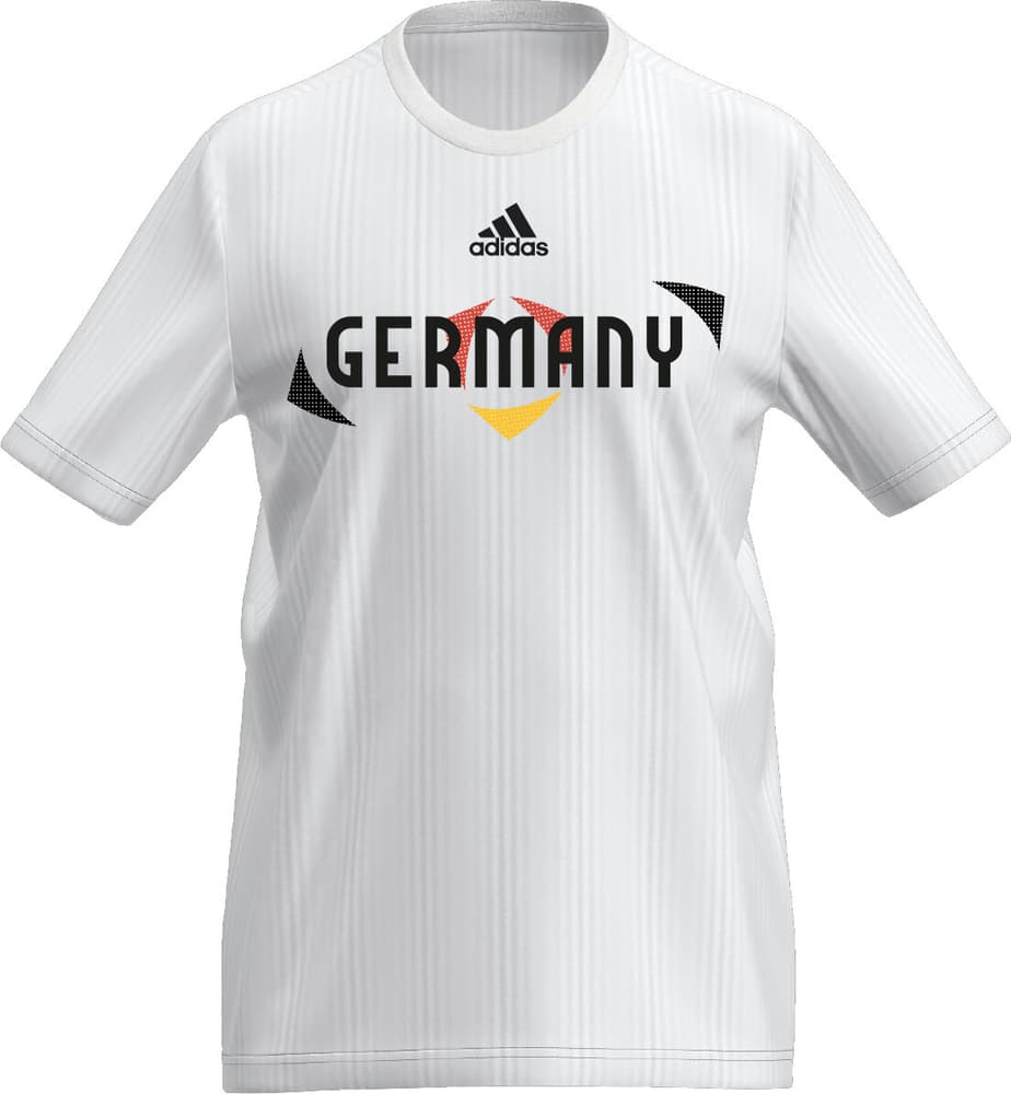 Fanshirt Germania T-shirt Adidas 491134900410 Taglie M Colore bianco N. figura 1