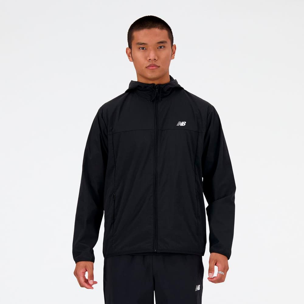 NB Athletics Woven Jacket Veste de course à pied New Balance 474157500620 Taille XL Couleur noir Photo no. 1