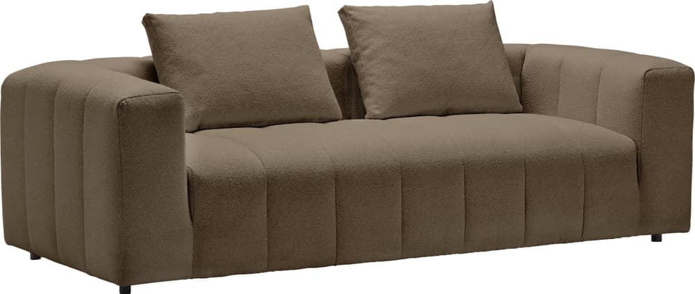 RAYAS 3er-Sofa 405885130388 Grösse B: 237.0 cm x T: 105.0 cm x H: 64.5 cm Farbe Taupe Bild Nr. 1