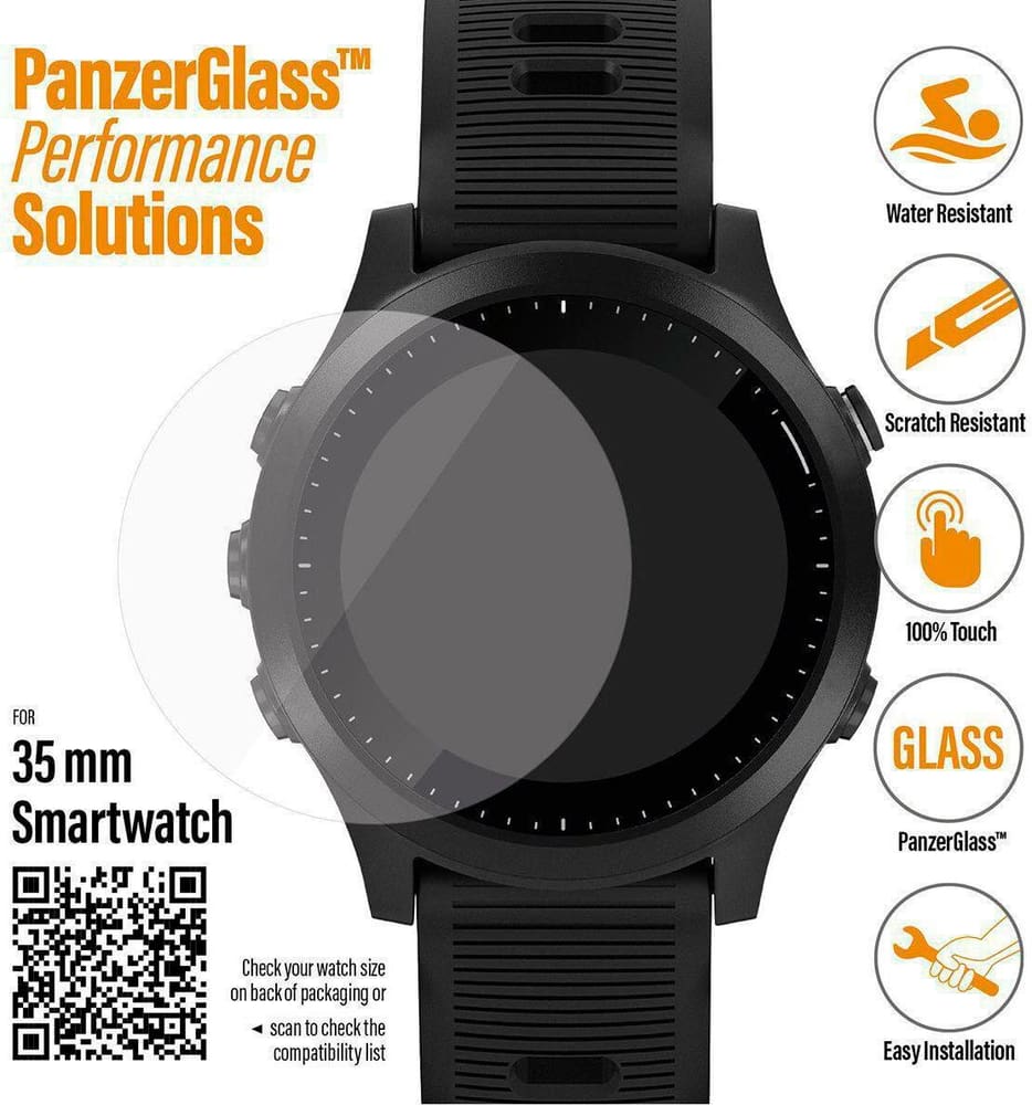 Garmin Forerunner 245 / 245 music / 45 (35 mm) Pellicola protettiva per smartwatch Panzerglass 785300196545 N. figura 1