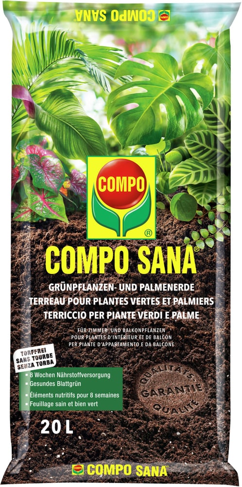 Grünpflanzen- und Palmenerde, 20 l Spezialerde Compo Sana 658113900000 Bild Nr. 1