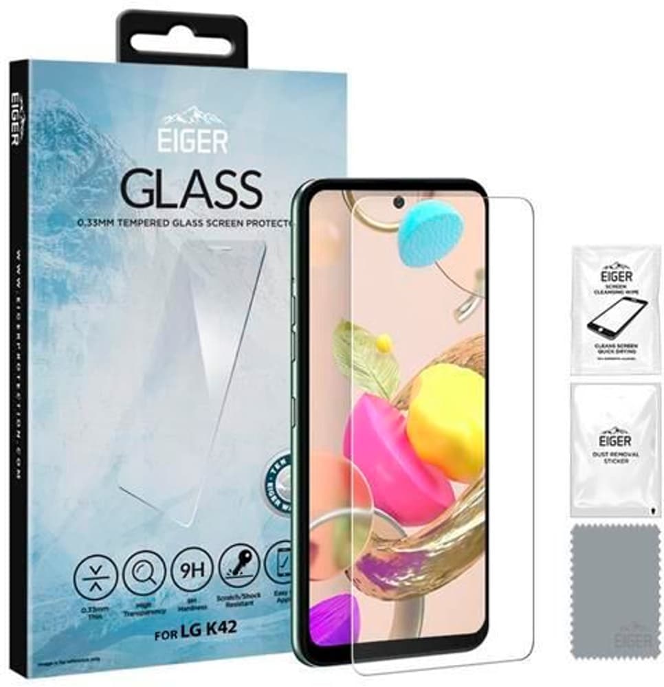 LG K42, Glas Pellicola protettiva per smartphone Eiger 785300192869 N. figura 1