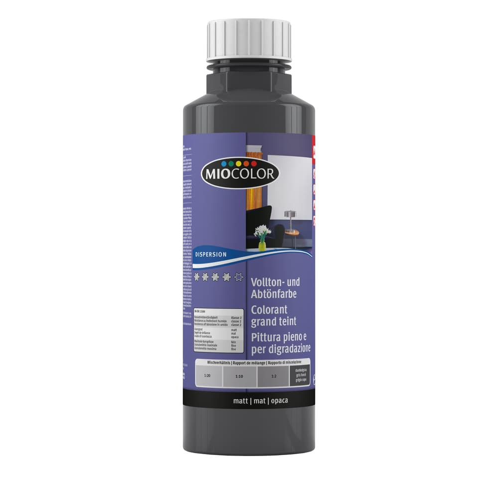 Pittura pieno e per digradazione  Grigio scuro 500 ml Pittura pieno e per digradazione 660567500000 Contenuto 500.0 ml N. figura 1