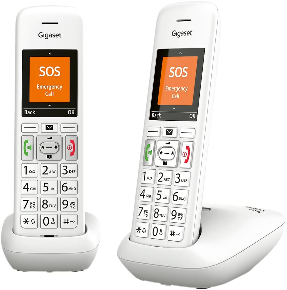 E390 Duo blanc Téléphone fixe Gigaset 79406250000020 Photo n°. 1
