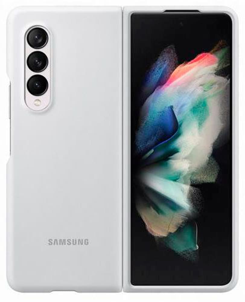 Galaxy Z Fold3 Silicone Cover White Smartphone Hülle Samsung 785302422749 Bild Nr. 1