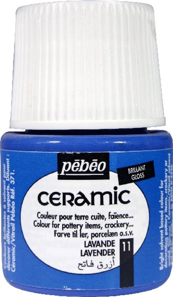Peinture pour céramique Ceramic PÉBÉO Peinture céramique Pebeo 663510001100 Couleur Lavende Photo no. 1