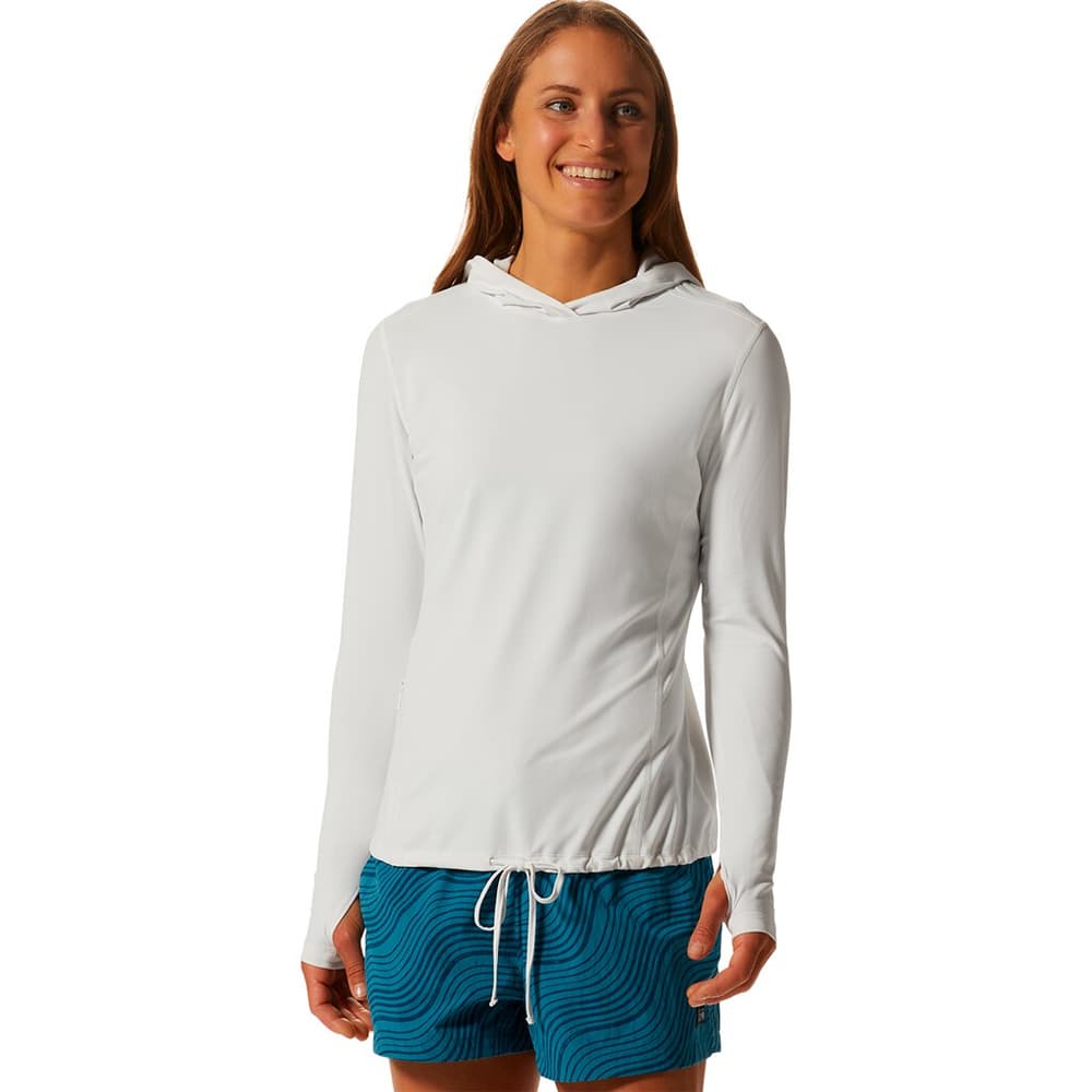 W Crater Lake LS Hoody Chemise à manches longues MOUNTAIN HARDWEAR 468803100310 Taille S Couleur blanc Photo no. 1