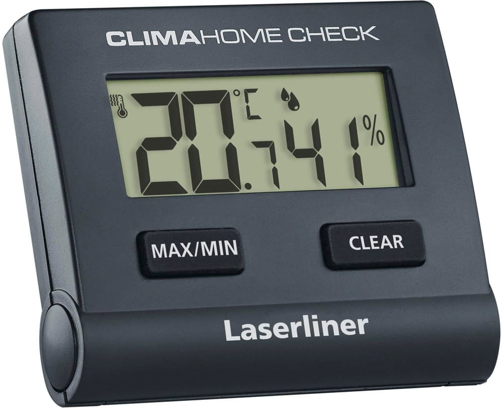 Laserliner Thermo/Hygrometer ClimaHomeCheck Black Digital