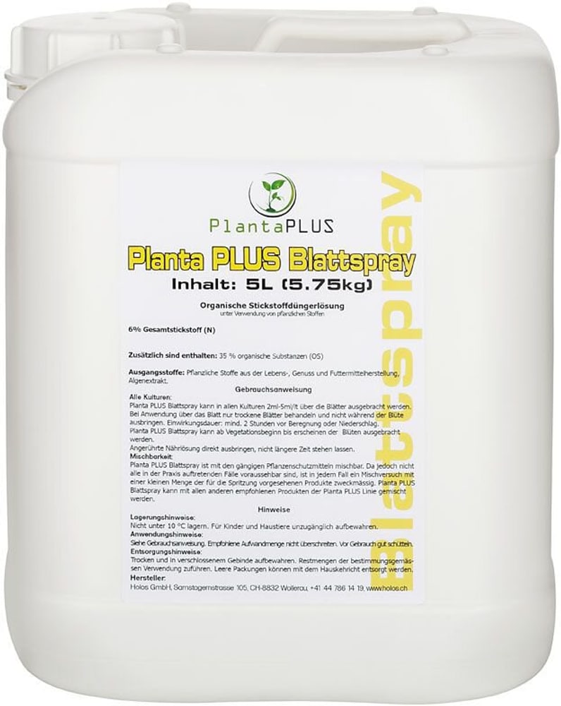 Blattspray 5 Liter Flüssigdünger PlantaPlus 669700105153 Bild Nr. 1