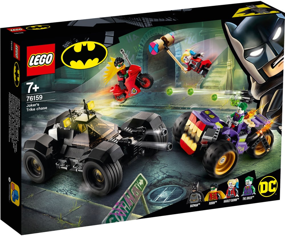 DC Universe Super Heroes™ La poursuite du Joker en moto à 3 roues 76159 LEGO® 74874530000019 Photo n°. 1