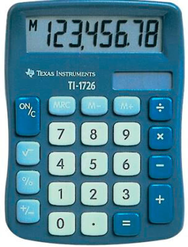 Calculatrice TI-1726 8-chiffres Calculatrice de poche Texas Instruments 785300151138 Photo no. 1