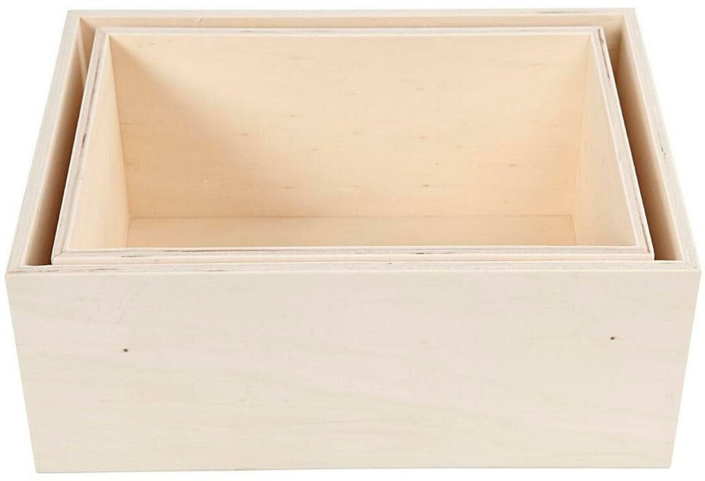 Scatola, 2 pezzi Casse di legno Creativ Company 785300183974 N. figura 1