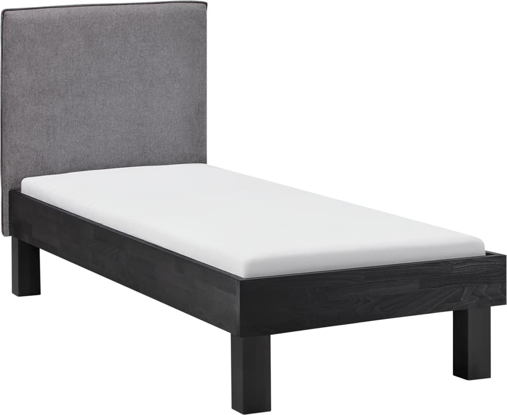 CARA Lit CARA Lit 407815700000 Dimensions L: 90.0 cm x P: 200.0 cm Couleur Hêtre noir Photo no. 1