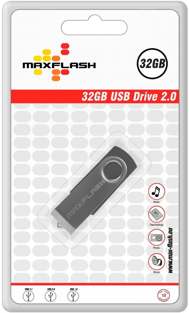 Standard USB2.0 32 GB Clé USB MaxFlash 785302404299 Photo no. 1
