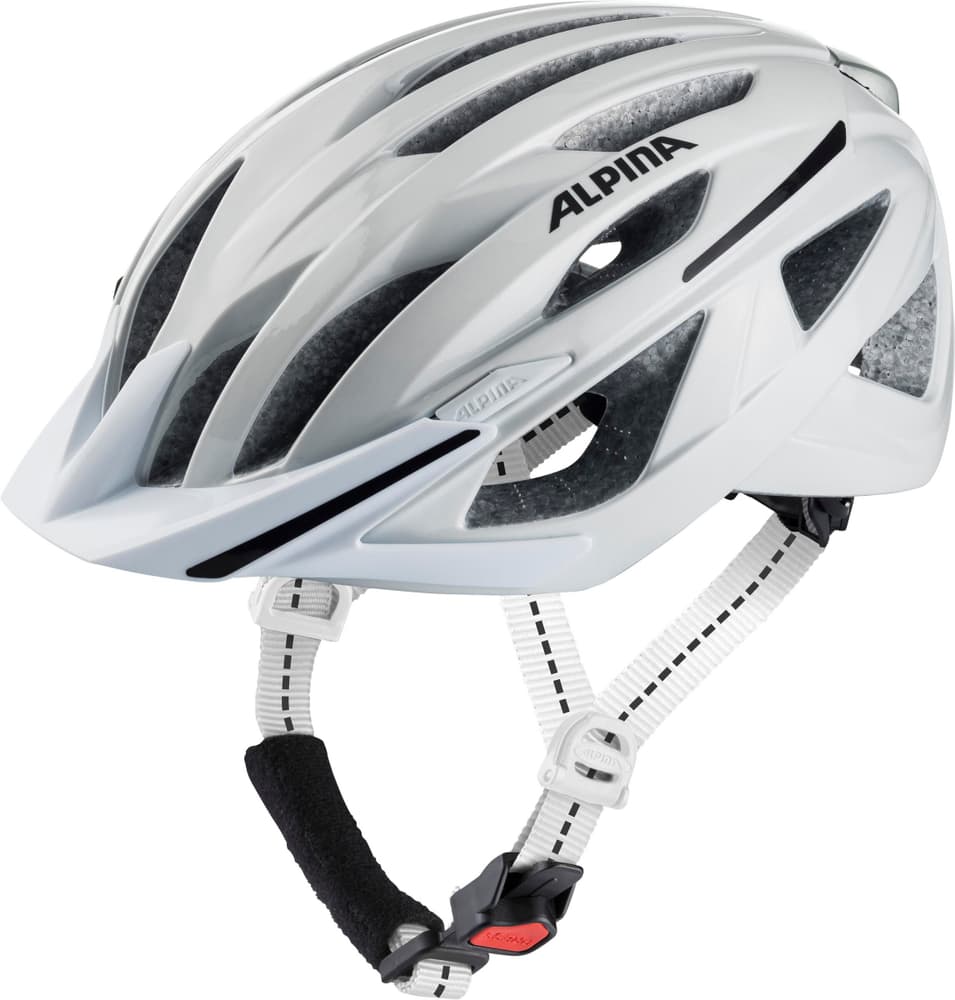 HAGA white gloss Velohelm Alpina 465028351310 Grösse 51-56 Farbe weiss Bild-Nr. 1