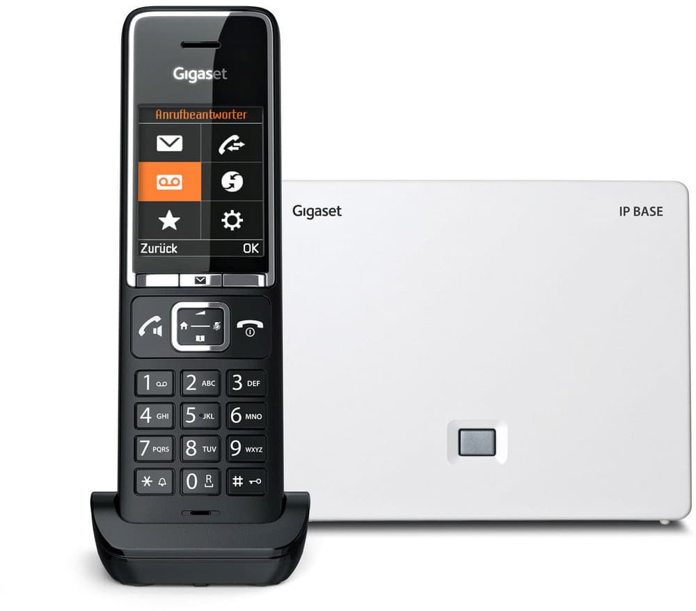 Comfort 550 A IP Base Black-Chrome Festnetztelefon Gigaset 785302425924 Bild Nr. 1