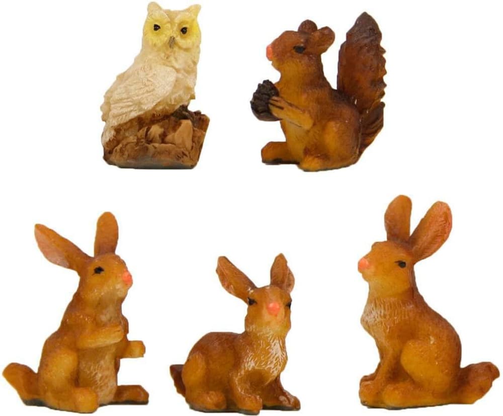 Krippenfiguren Waldtiere für Figuren 7-9 cm, H: 2.2 cm, Polyresin Weihnachtsszenen Botanic-Haus 785302444199 Bild Nr. 1