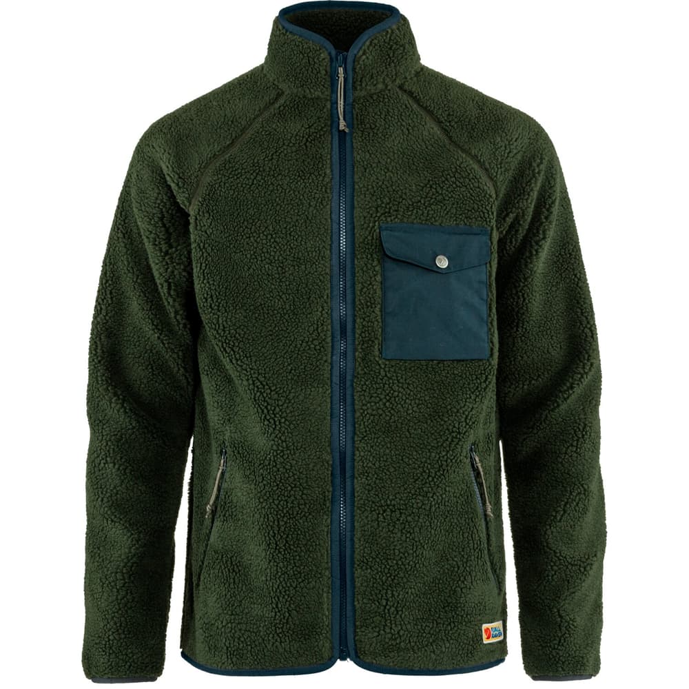 Vardag Pile Fleece M Giacca da trekking Fjällräven 468445700363 Taglie S Colore verde scuro N. figura 1