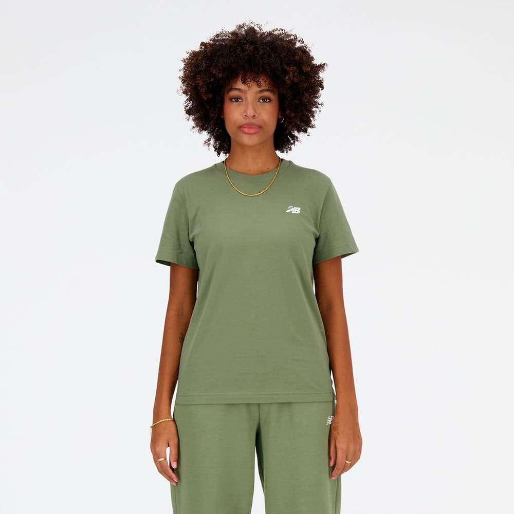 W New Balance Jersey Small Logo T-Shirt T-shirt New Balance 472632900568 Taille L Couleur vert mousse Photo no. 1