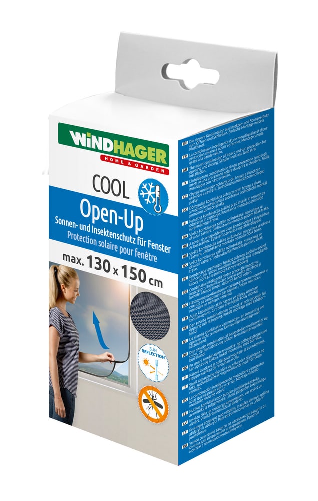 Zanzariera Open up COOL Protezione contro gli insetti Windhager 631378500000 N. figura 1