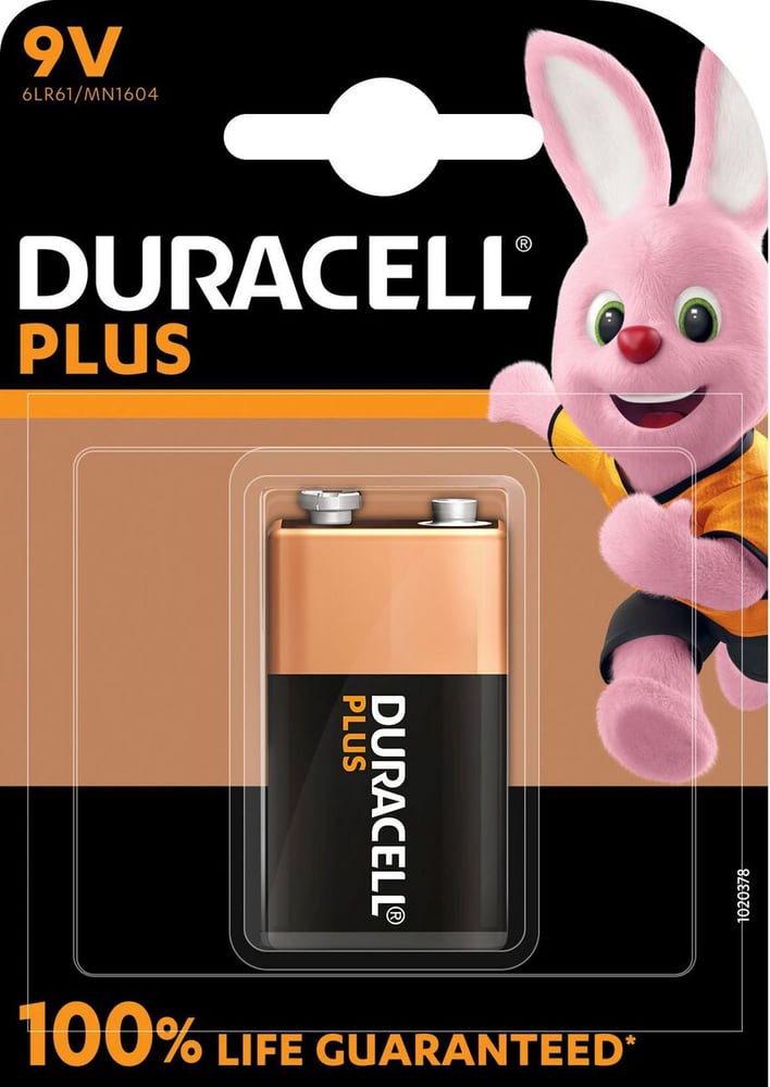 Plus 9V / 6LR61 1 pièce pile Batterie Duracell 704774300000 Photo no. 1