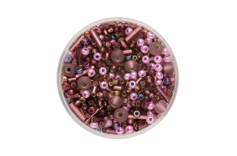 Mix perline Rocailles lilla 17g Perline artigianali 608138600000 N. figura 1
