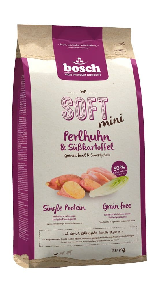 Soft Mini Guinea fowl & Sweetpotato, 1 kg Aliments secs bosch HPC 658286000000 Photo no. 1